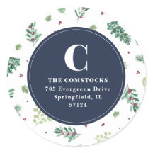 Vattenskärg Vinterblomma Juldag Returadress