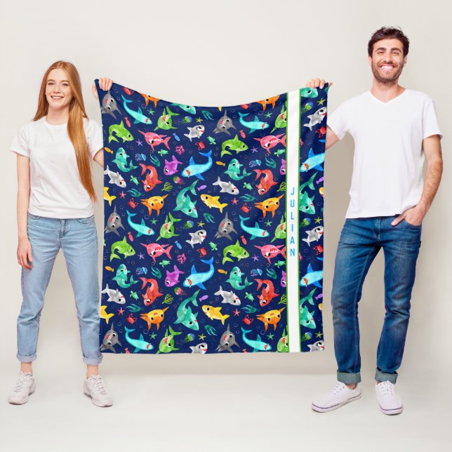 Vattenskärk Personlig för Share-familjen Fleecefilt (På plats)