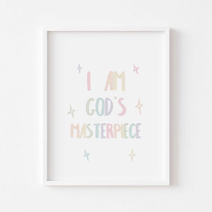 Vattenskärkta pastellguds mästerverk poster