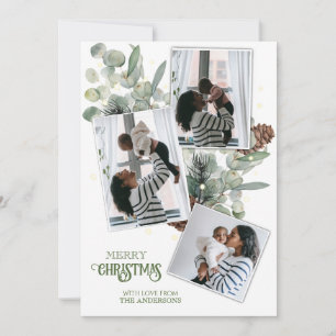 Vattenskärl Eucalyptus och Gräs-julkort Julkort