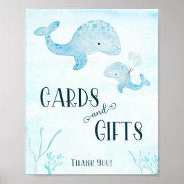 Vattenskärl för babykläder och presentkort poster