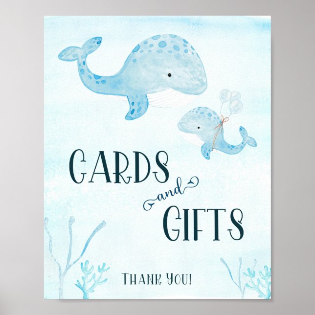 Vattenskärl för babykläder och presentkort poster (Framsidan)