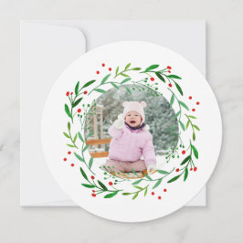 Vattenskärl Jul Holly-andningsfoto Julkort