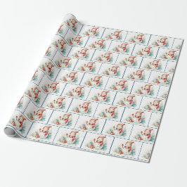 Vattenskärl - Snögubbar i Snöflingor Presentpapper
