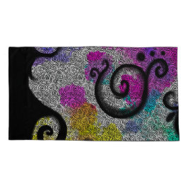 Vattenskärlda abstrakter, svarta snurrar