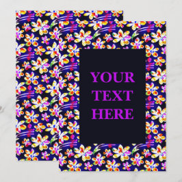 Vattenskärlingsinbjudan för Art nouveau Blommigt m Inbjudningar