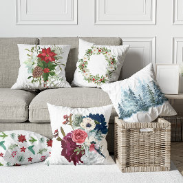 Vattenskärna blommigt vinterblommor i gräs vintert kudde