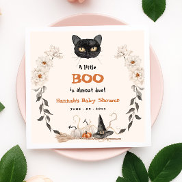 Vattenskärna en liten boo Halloween-babyskor Pappersservett