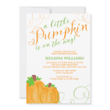 Vattenskärna Little Pumpkin Fall Baby Shower