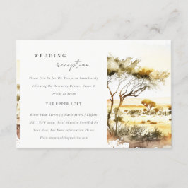 Vattenskärning för afrikansk liggande bröllop tilläggskort