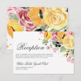 Vattenskärning för Blommigt av bröllop Inbjudningar