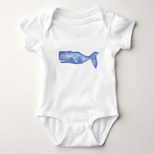 Vattenskärning Whale baby kläder T Shirt