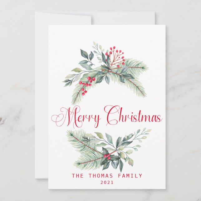 Vattenskärnor och årstidsfrid julkort (Framsida)