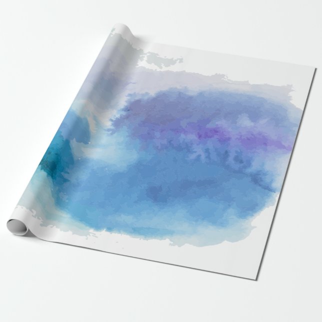 Vattenskärtad blåviolett presentpapper (Utrullad)