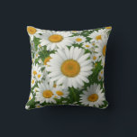 Vattenskärtad vit daisy vit blommigt kudde<br><div class="desc">Bild en solig dag, där himlar är en gränslös blå duk, och luft är fyllt med den söta frihetsspetsningen. Föreställ er en fält som sträcker ut sig som en mjuk, grönt matta, försedd med en sprinkling av naturens konetti - daisy! Varje daisy står stolt, deras vita petaler flyter som små...</div>