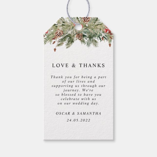 Vattenskärtaren Grönt Gräs Träd & Gräs Cone Presentetikett (Framsidan)