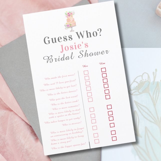 Vattenskärtaren Ro Cake Gissa vem? (Skapare uppladdad)