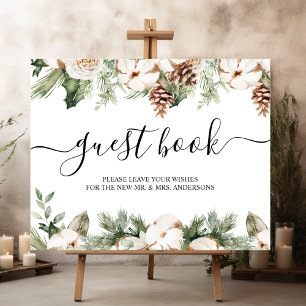 Vattenskärtaren Winter Grönt Gräs Träd & White Flo Poster