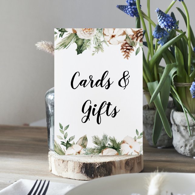 Vattenskärtaren Winter Grönt Gräs Träd & White Flo Poster (Skapare uppladdad)