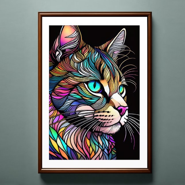 Vattenskärtat glas, Stil Cat 2:3 Poster (Skapare uppladdad)