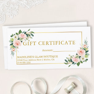 Vattenskärtcertifikat för Rosa av vit Blommigt Gul