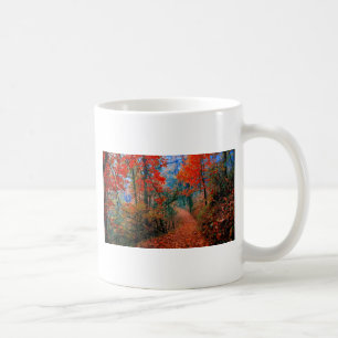 Vattenskärtgåvor för målade skoghösten kaffemugg