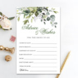 Vattenskärtkort för Eucalyptus Greenery Adapter<br><div class="desc">Vattenskärtkort för Eucalyptus Greenery Advice Card. Anpassa med bruden till namn och duschdatum. Klicka på länken "anpassa ytterligare" för ytterligare anpassning. Kontakta mig om du behöver hjälp.</div>