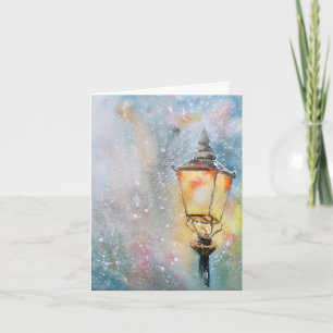Vattenskärtkort för lampa Mysigt Helgdag Kort