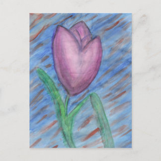 Vattenskärtkort för tulip vykort