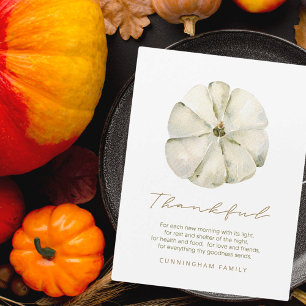 Vattenskärtlig Thanksgiving för höstpumpa