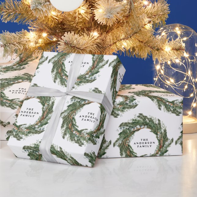 Vattenskärtning Vintervintern personlig för elegan Presentpapper (Helgdagar)