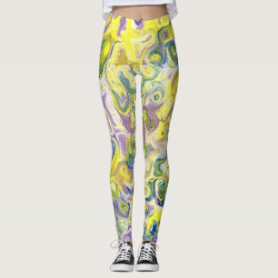 Vattenskärtningar för kvinnor som Kärlek Färg Leggings