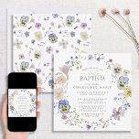 Vattenskärtningar i Lilac och Blue Blommigt Inbjudningar<br><div class="desc">Ge liv åt vår och sommar firande med den här inbjudan till sommarslilac och blåa Blommigt Baptism från Vår! Den här inbjudan innehåller vackra mjuka trädgårdsblommor i en rad blåa och lilac mauve-toner. Den ömtåliga skönheten avspeglar det vackra oskuld i ett nytt liv som håller på att uppstå och kommer...</div>