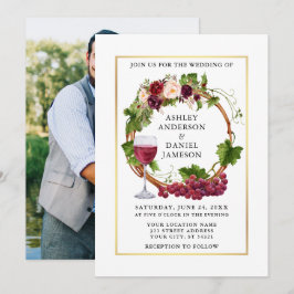 Vattenskärtningsgrafik Vines Blommigt Utandningsfo Inbjudningar