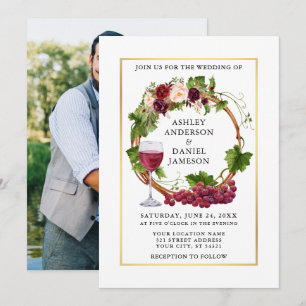 Vattenskärtningsgrafik Vines Blommigt Utandningsfo Inbjudningar