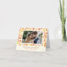 Vattenskärtningskort med Höst löv - foto tack