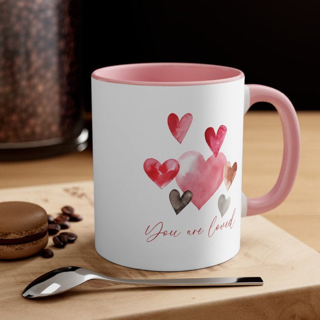 Vattenskärtor Du är älskad Kaffemugg (Skapare uppladdad)