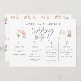 Vattenskärtskädda bröllop-veckorutt