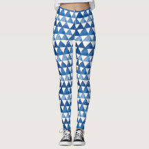 Vattenskärtskade med blå trianglar mönster