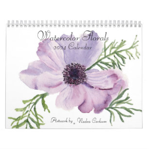 Vattenskärtskalender för Blommigt Kalender