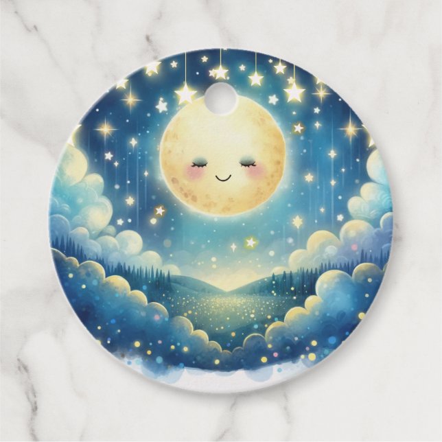 Vattenskärtskläder för liten stjärna gåvor etiketter (Framsida)