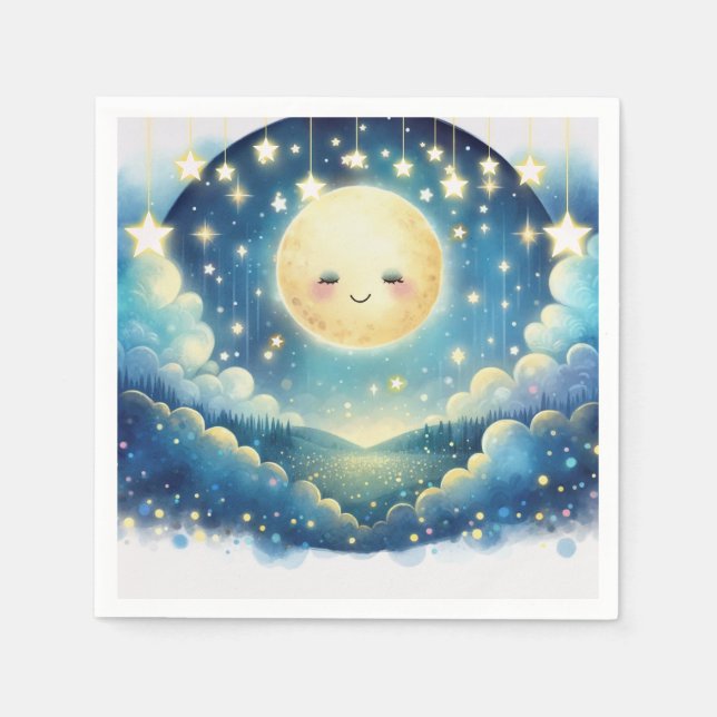 Vattenskärtskläder för liten stjärna pappersservett (Framsidan)