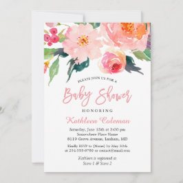 Vattenskärtskläder för modern Blommigt för babyklä Inbjudningar
