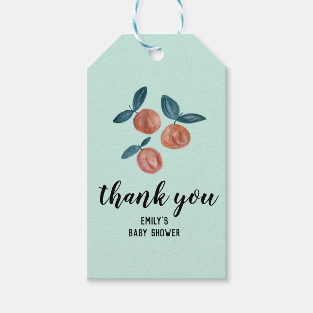 Vattenskärtskockor för babydusch presentetikett (Framsidan)