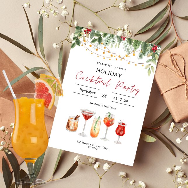 Vattenskärtskockor Julkonjak Inbjudningar (Skapare uppladdad)