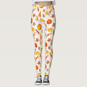 Vattenskärtskockor, pumpa och Löv leggin Leggings