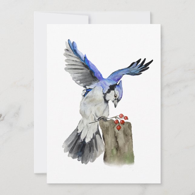 Vattenskärtskog, blåhaj inbjudningar (Framsida)