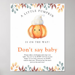 Vattenskärtskur - säg inte baby poster