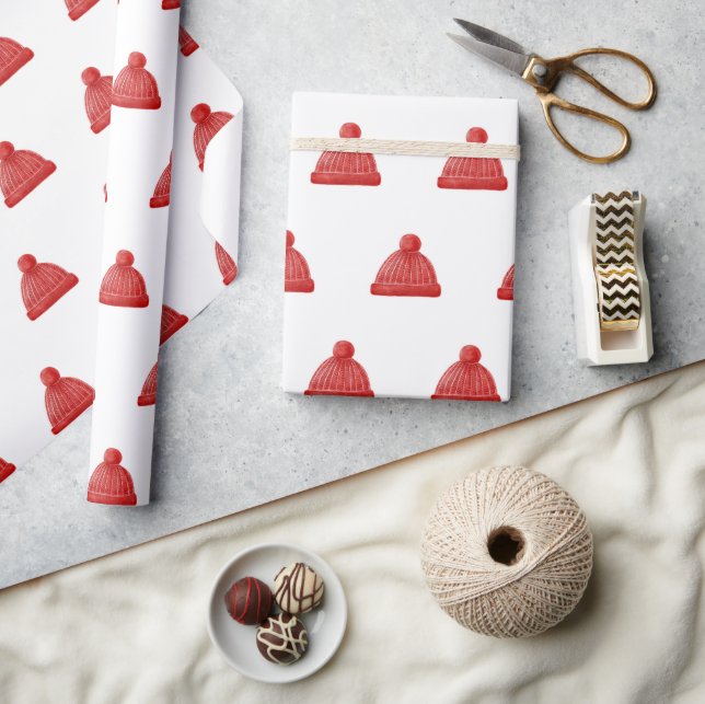 Vattenskärtvhatten mönster. Juli-helgdag Presentpapper (Hantverk)