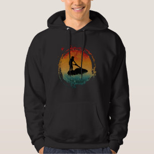 VATTENSKI RETRO VINTAGE SKIDKÖRNING  HOODIE